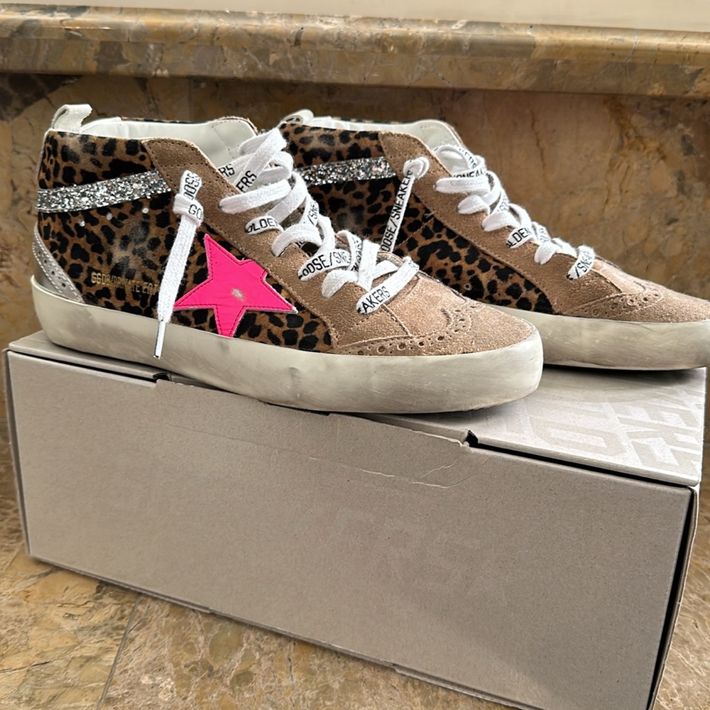 Golden Goose Mid Star Classic sz 38 Leopard